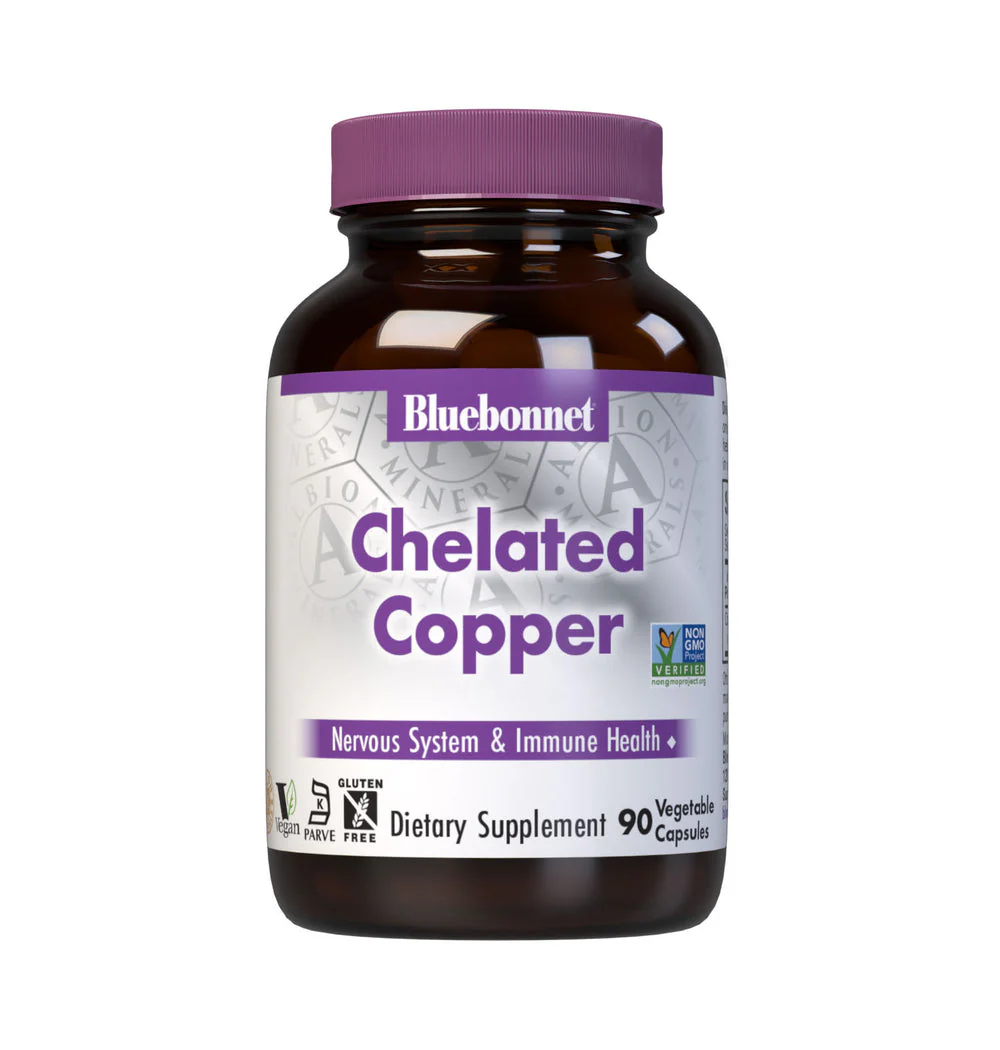 Bluebonnet Chelated Copper Capsules 90ct