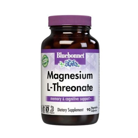 Bluebonnet Magnesium L-Threonate 90 Veg Capsules