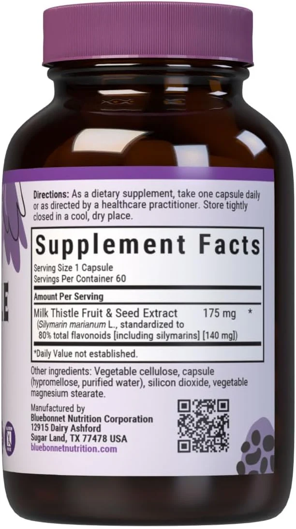BlueBonnet Milk Thistle Fruit and Seed Extract Supplement, 60 Count - Image 2