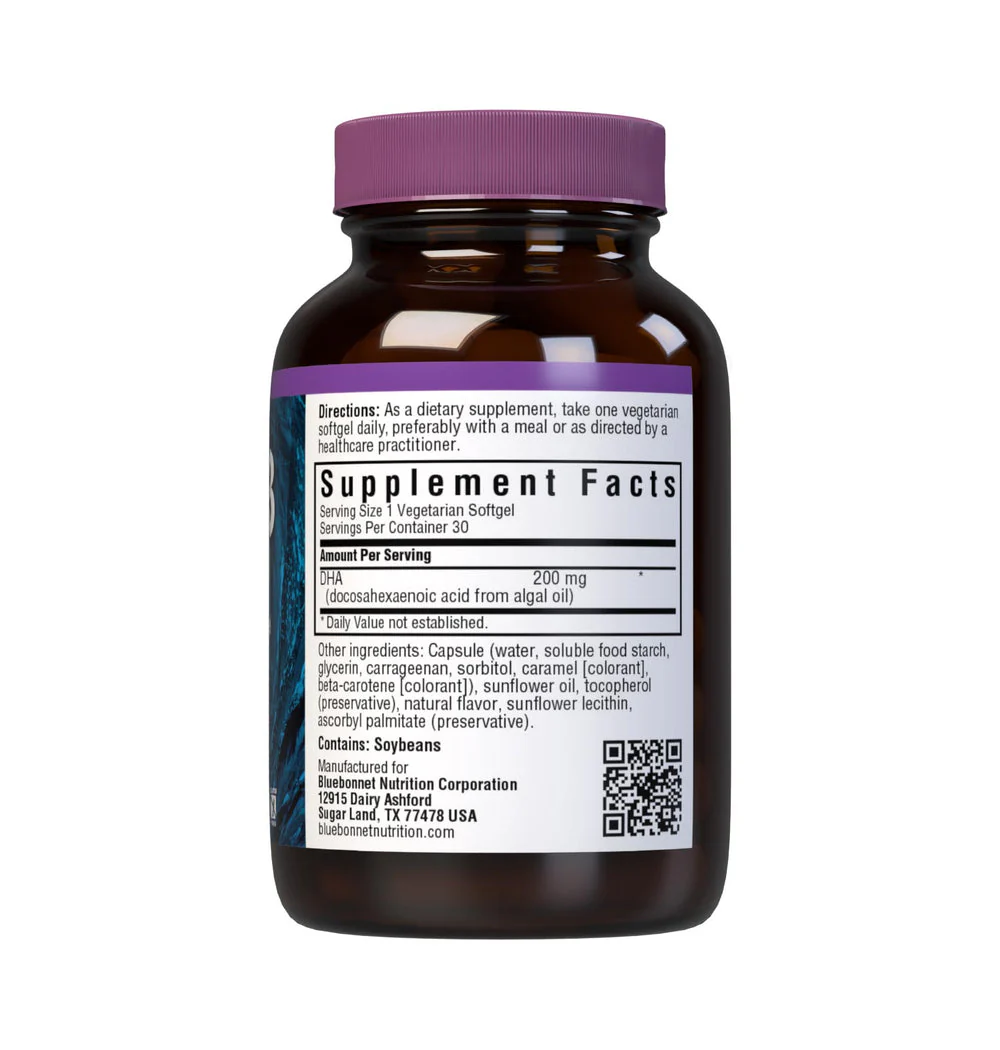 Bluebonnet Omega-3 W/ith DHA Softgels 30ct - Image 2