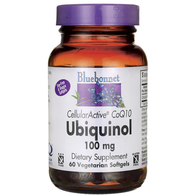Bluebonnet Ubiquinol 100 Mg 60 Vegetable Softgels