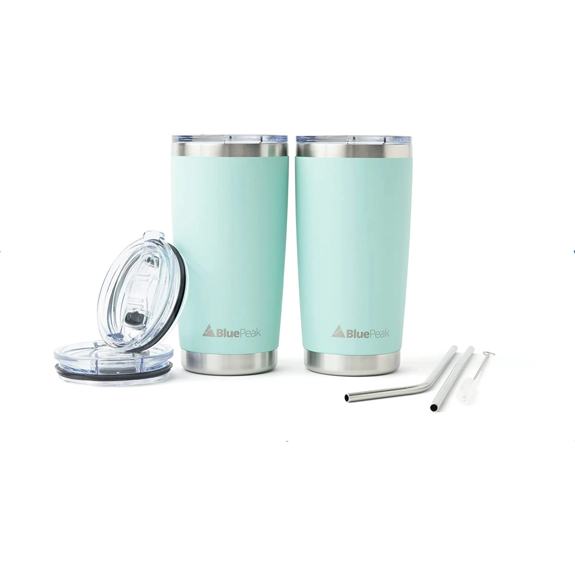 Bluepeak Stainless Steel Tumbler 20oz 2-Pack Mint
