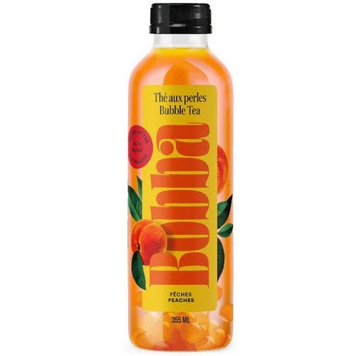 Bobba, Bubble Tea Peach 12 Oz