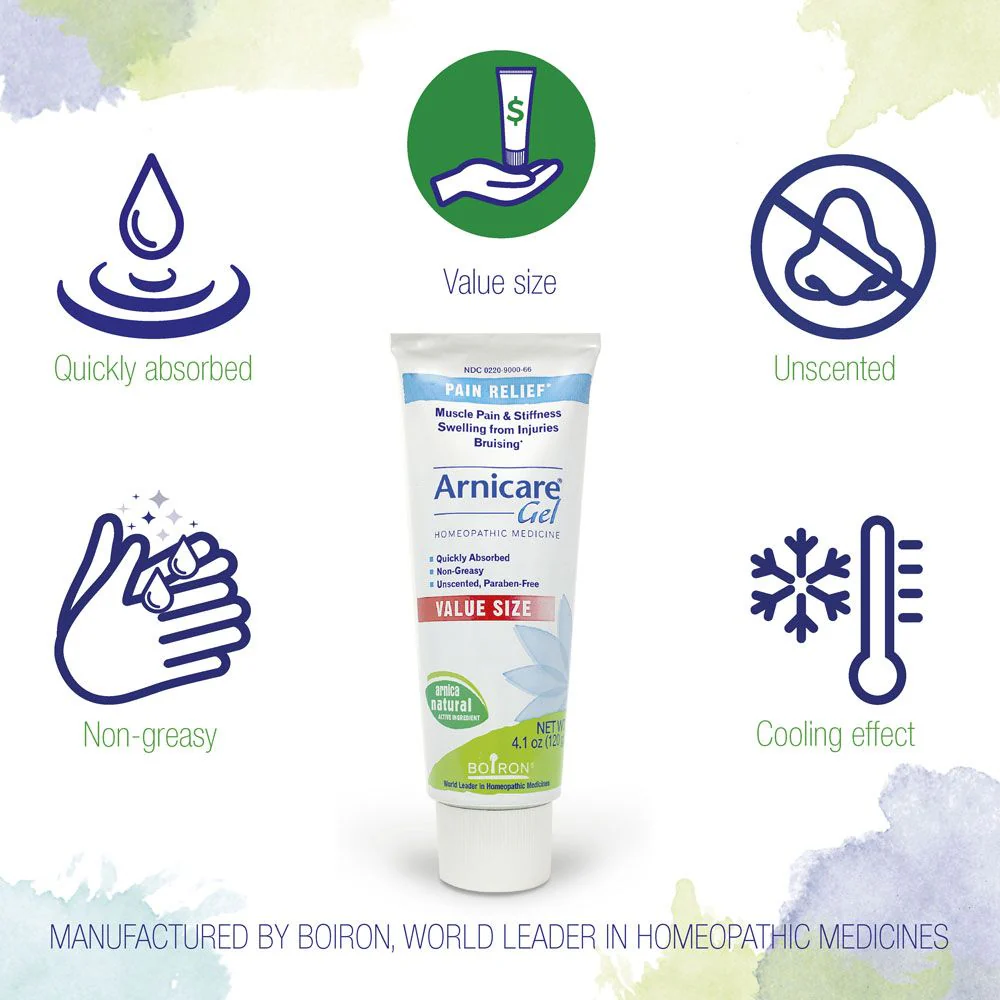 Boiron Arnicare, Homeopathic Medicine for Pain Relief, Muscle Pain & Stiffness, Swelling from Injuries, Bruising, 4.2 oz Gel - Image 3