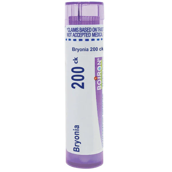 Boiron Bryonia 200CK relieves muscle and joint pain improved by rest, 80 Pellets