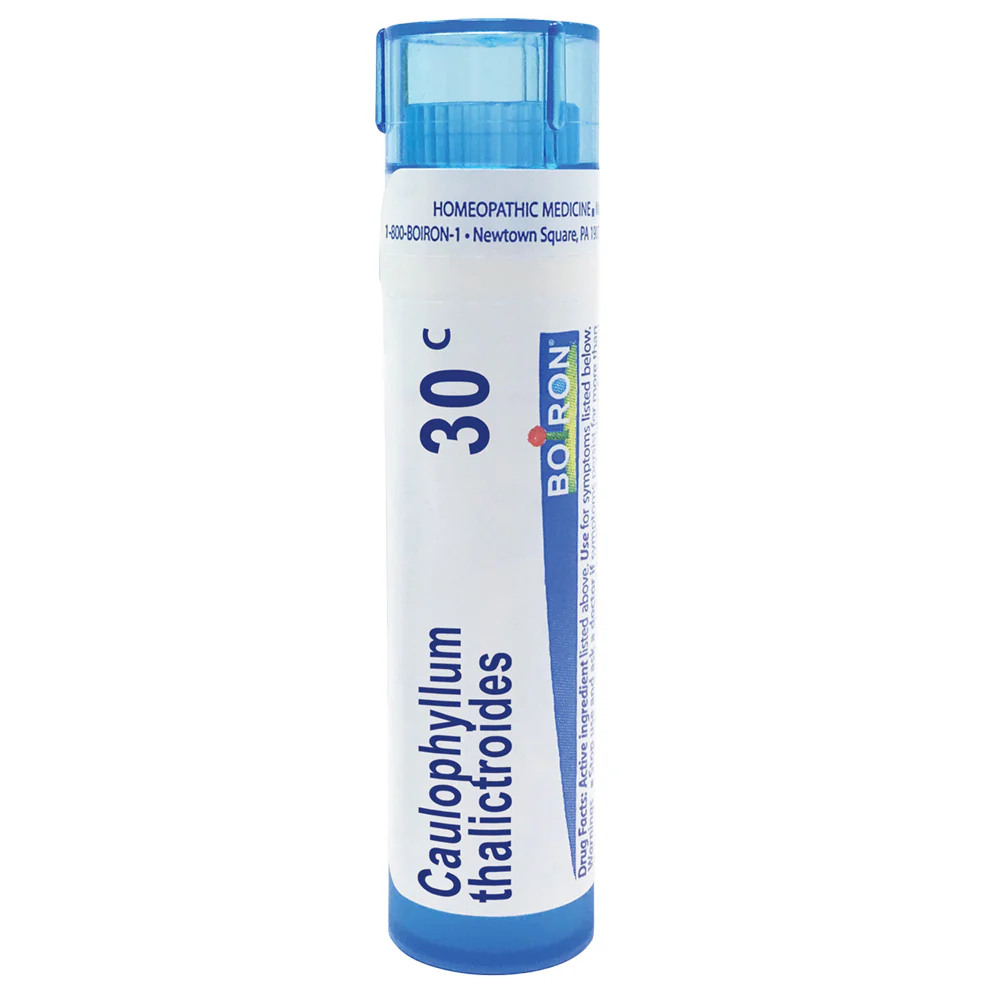 Boiron Caulophyllum Thalictroides 30C relieves menstrual cramps, 80 Pellets