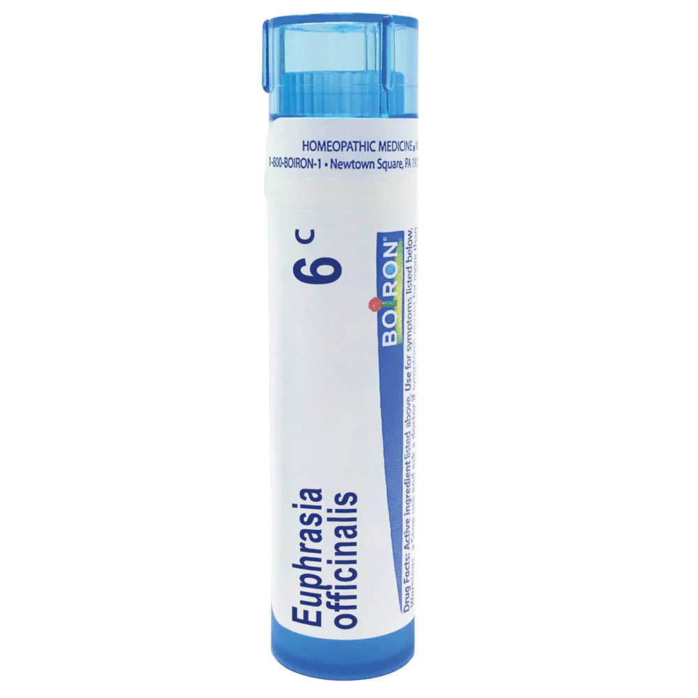 Boiron Euphrasia Officinalis 6C relieves abundant and irritating eye discharge, 80 Pellets