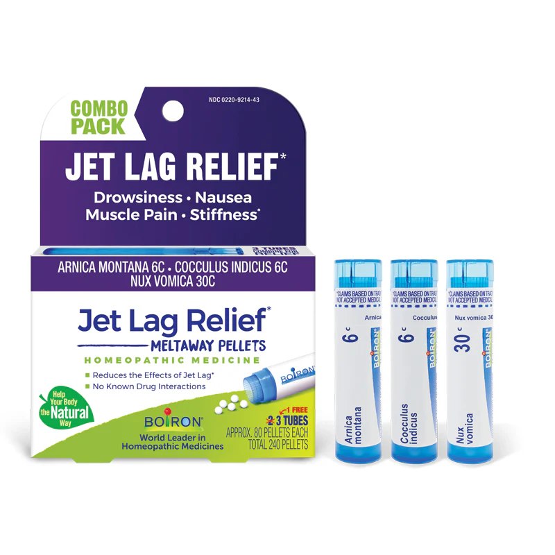 Boiron Jet Lag Relief Combo Pack 3ct 240 Pellets