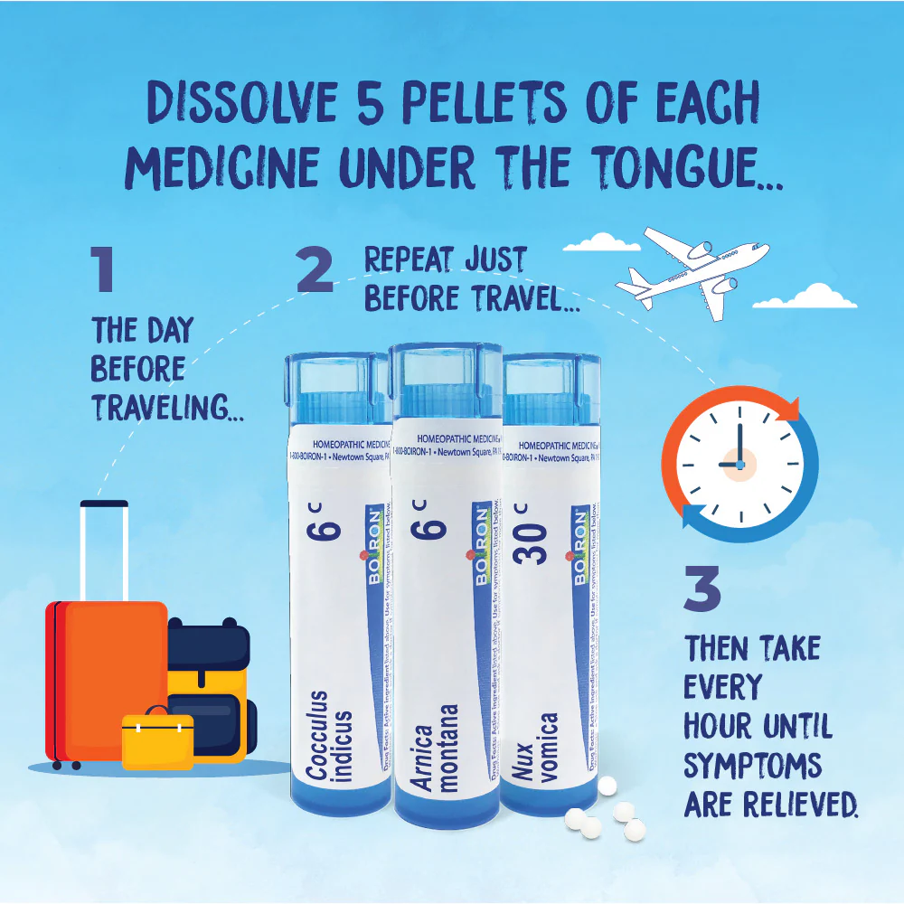 Boiron Jet Lag Relief Combo Pack 3ct 240 Pellets - Image 2