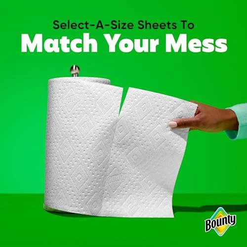Bounty Select-a-Size 2-Ply Double-Roll Paper Towels, 2 Triple Rolls/123 Sheets per Roll, White - Image 5