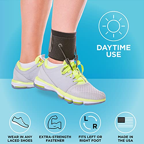BraceAbility AFO Foot Drop Brace Adjustable Soft Ankle Foot Orthosis Drop Foot Brace for Men and Women Walking with Shoes to - Image 3