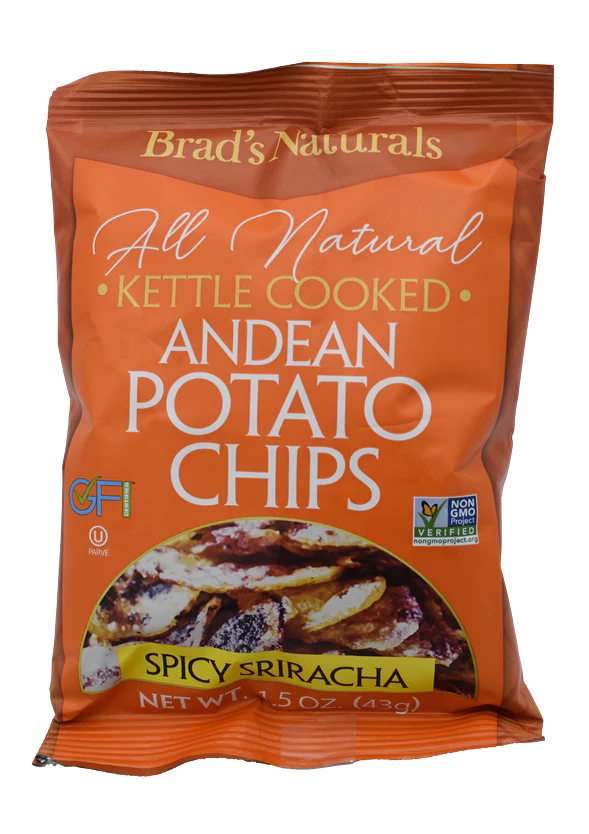 Brad's Natural Andean Potato Chips Sriracha 4.5oz