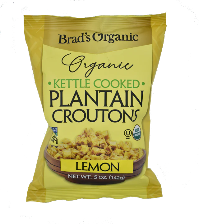 Brad's Organic Plantain Croutons Lemon 5oz