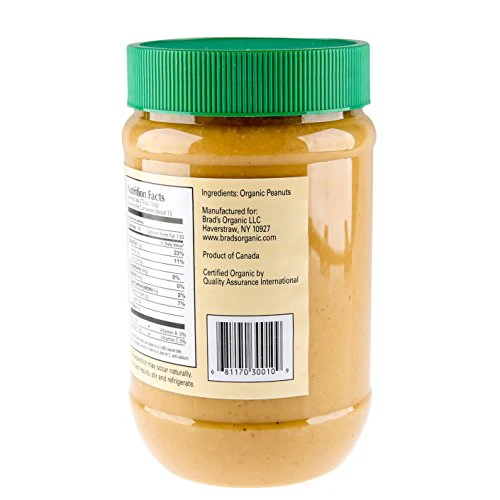 Brad's Organic Peanut Butter Smooth 18 oz - Image 3