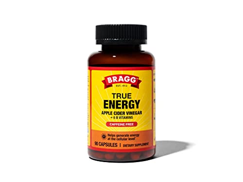 Bragg Energy Apple Cider Vinegar + B Vitamins, 90 Capsules