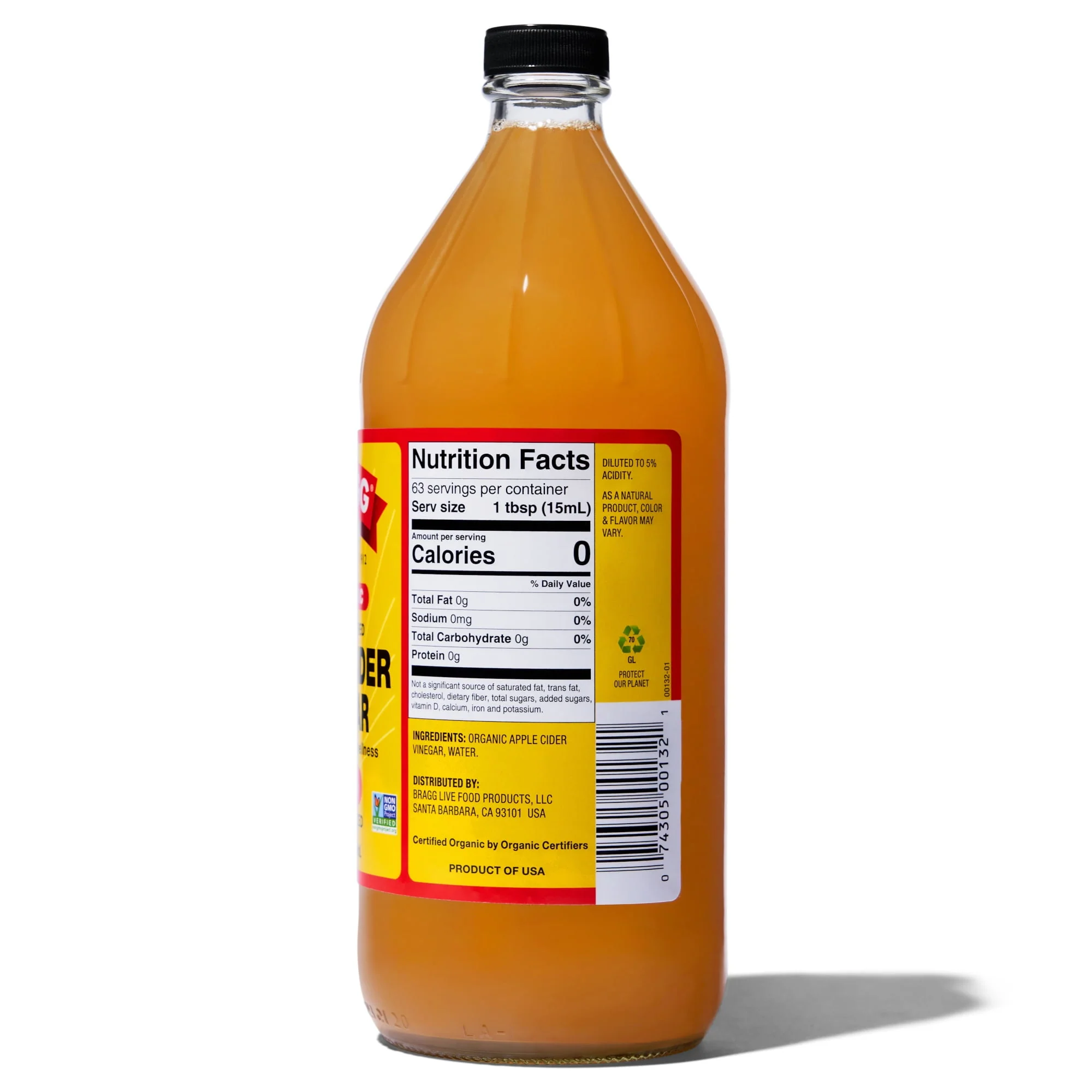 Bragg Organic Apple Cider Vinegar 32oz - Image 2