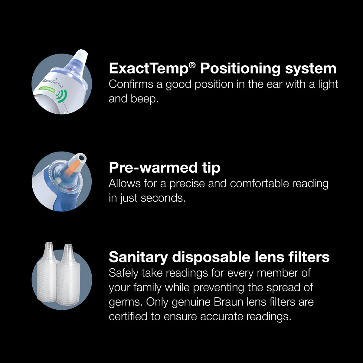 Braun Thermoscan 5 Ear Thermometer with ExacTemp Technology - Image 3