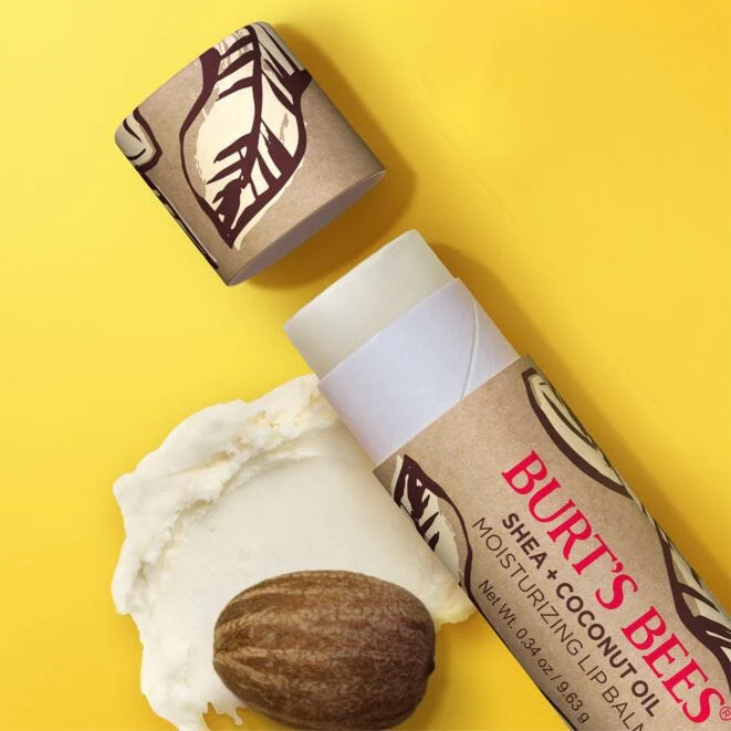 Burts Bee's Shea + Coconut Oil Moisturizing Lip Balm 0.34oz - Image 2