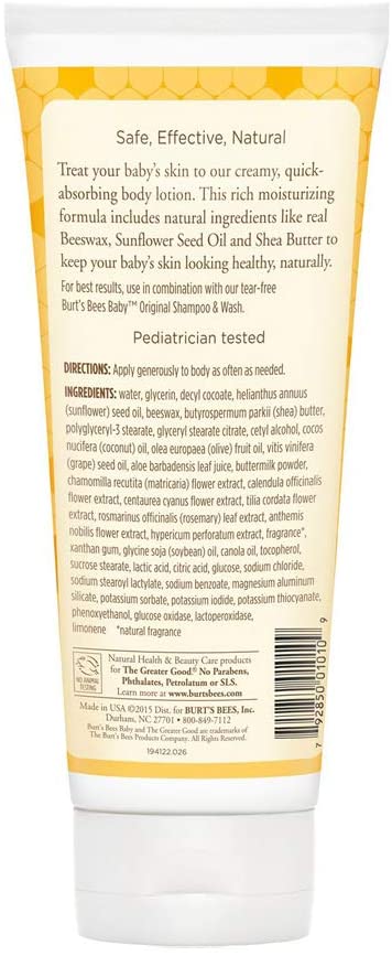 Burt's Bees Baby Bee Nourishing Lotion 6 Oz - Image 2