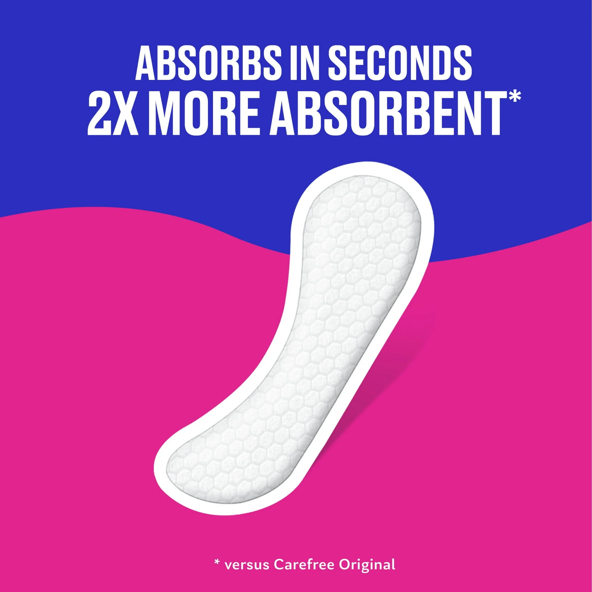 Carefree Body Shape Long Pantiliners 42ct - Image 2
