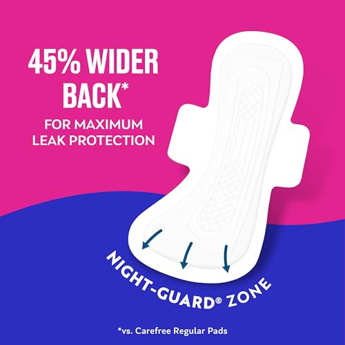 Carefree Ultra Thin Pads with Wings, Overnight, 28 CT - Image 3