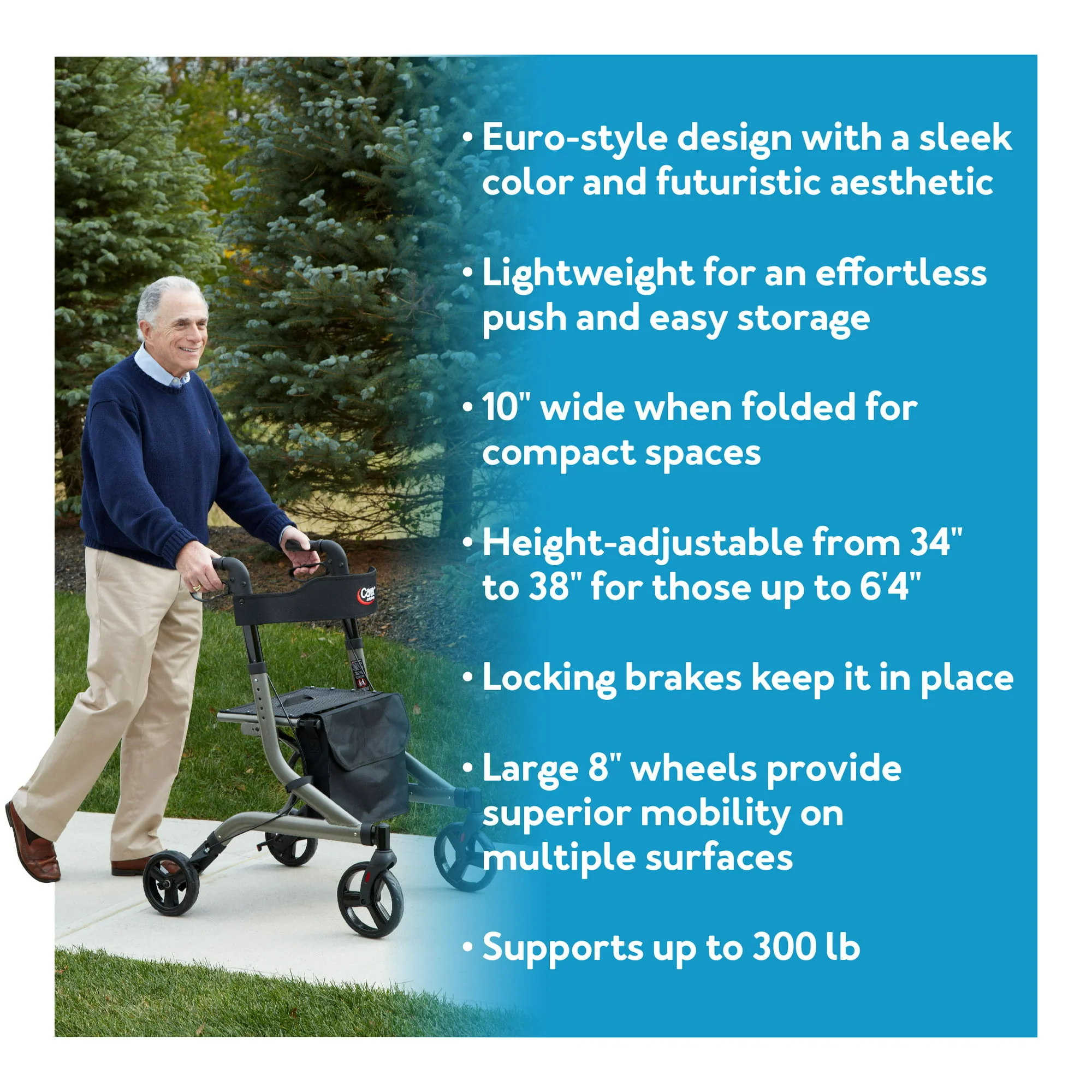 Carex Crosstour Rolling Walker A230-00 - Image 2
