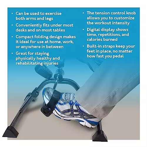 Carex Pedal Exerciser With Digital Display - Image 2