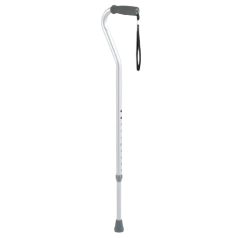 Carex Offset Cane Aluminum 28" to 37" Silver