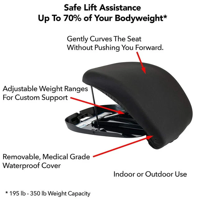 Carex Uplift Premium Seat Assist 300 Plus Size(195 -350 Lb)