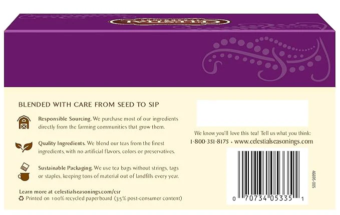 Celestial Seasonings Wild Berry Zinger Tea Bags 20ct - Image 2