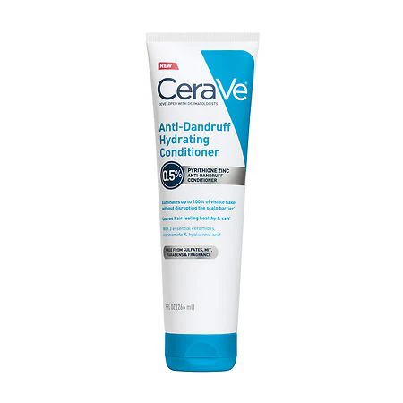 CeraVe Hydrating Anti-Dandruff Conditioner, Sulfate & Paraben Free, All Hair Types Fragrance Free - 9.0 fl oz