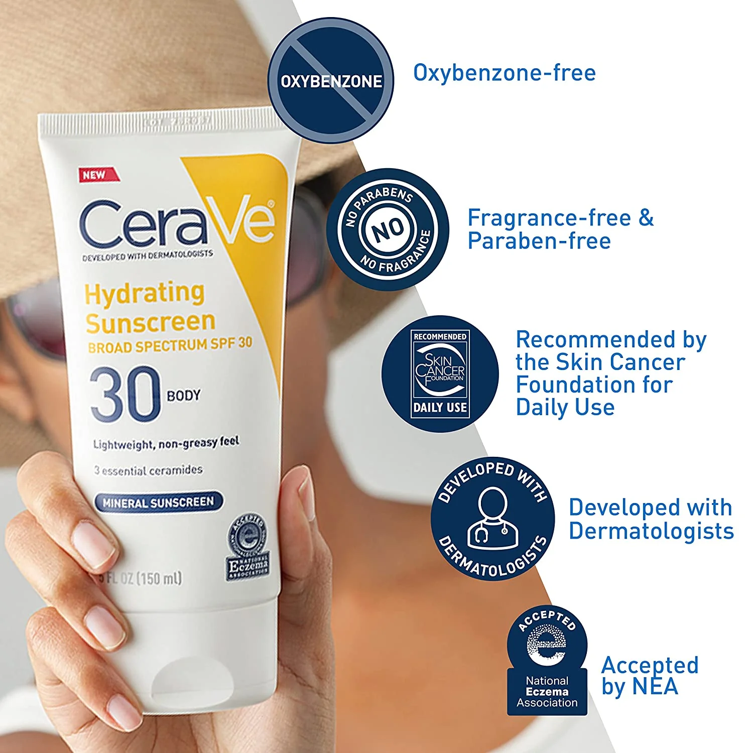CERAVE HYDRATING SUNSCREEN SPF30 BODY 5 Oz - Image 2