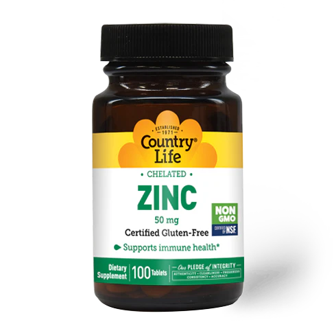 Country Life Chelated Zinc 100 mg Tablets