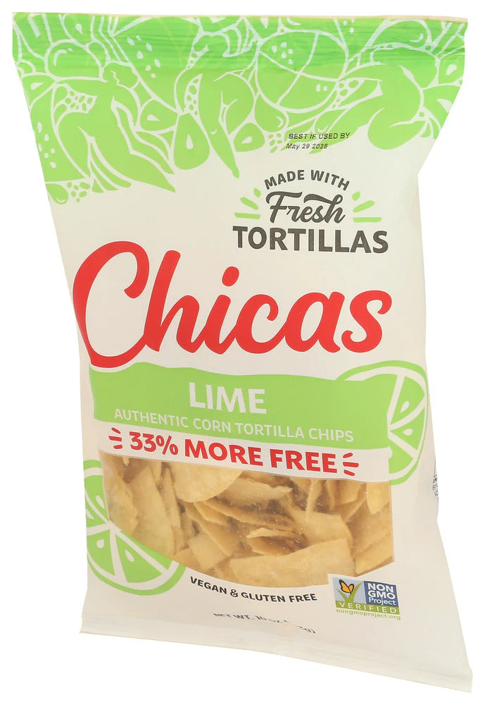Chicas 10 Oz Lime Tortilla Chips - Image 4