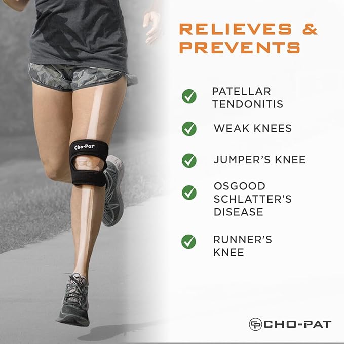 Cho-Pat Dual Action Knee Strap Black XS - Image 2