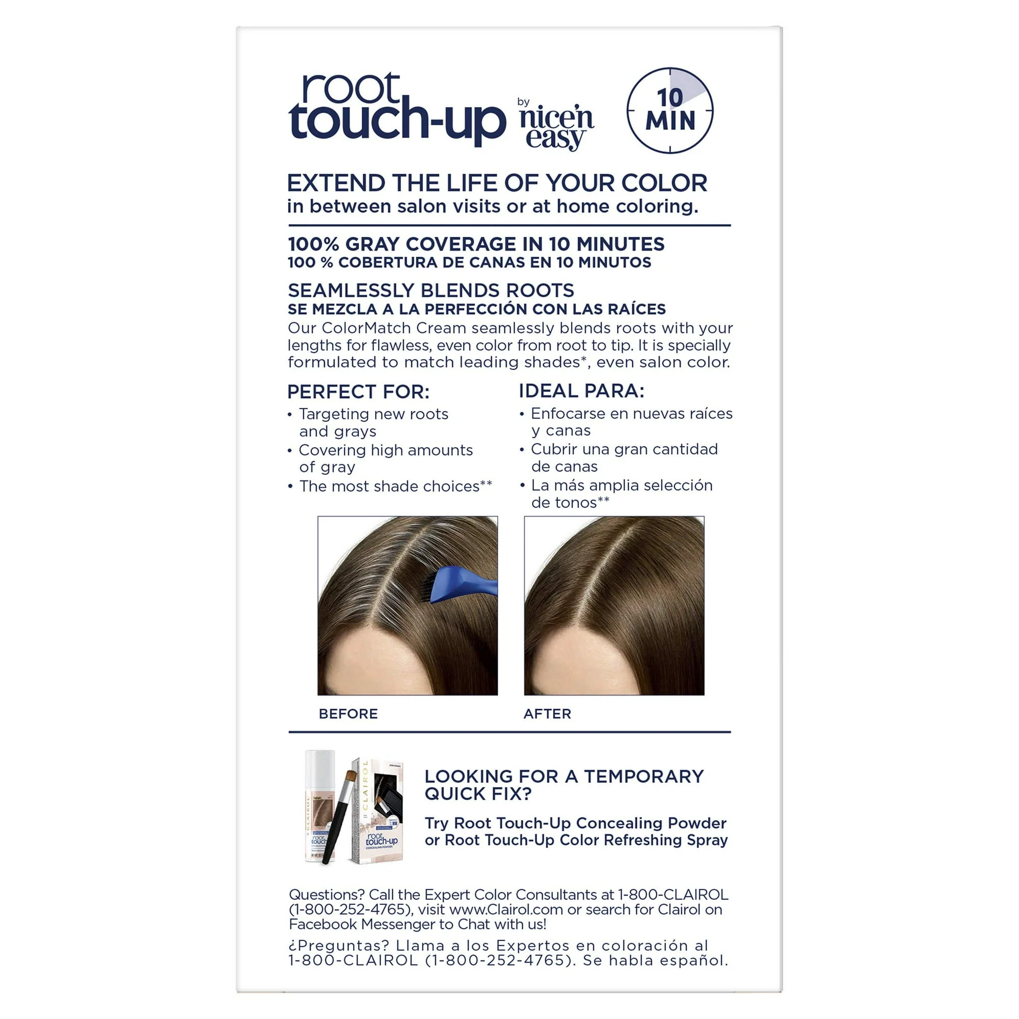 Clairol Root Touch-Up Nice'n Easy Hair Dye 5G Medium Golden Brown - Image 2