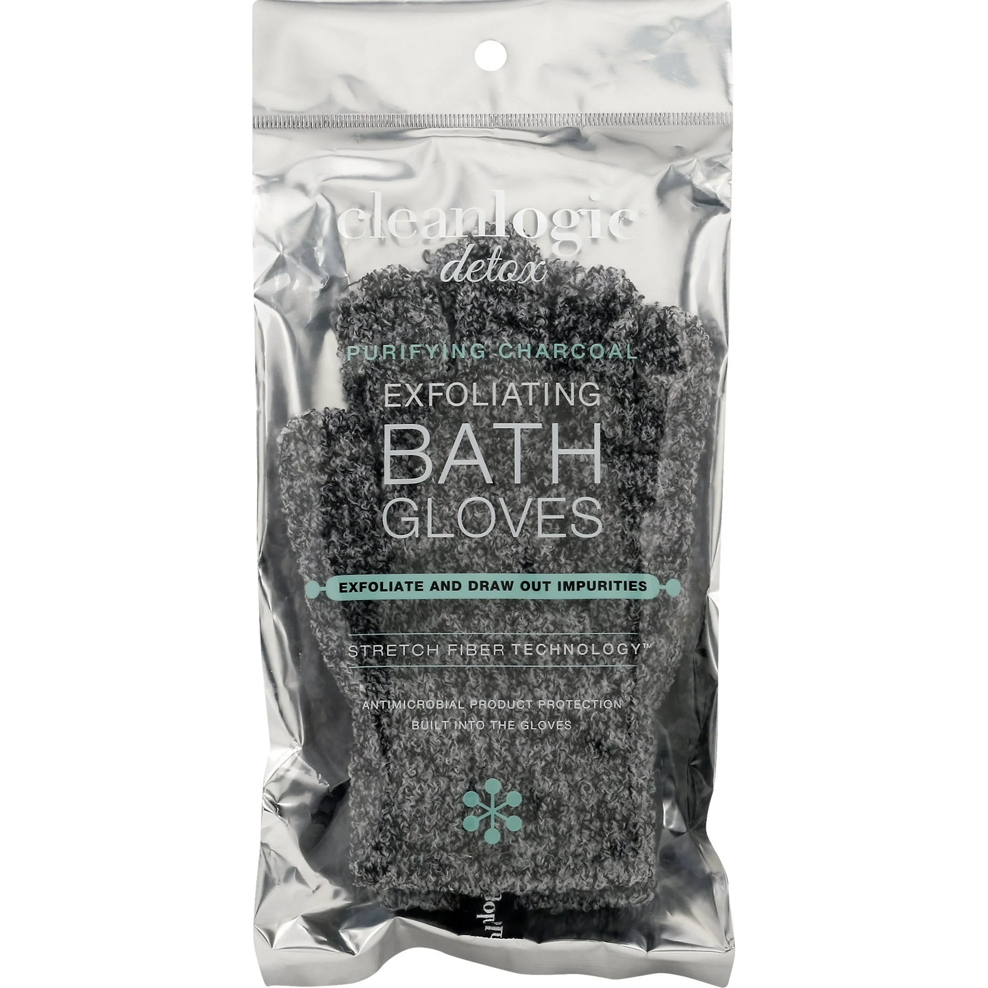 Cleanlogic Detoxify Exfo.Body Gloves Charcoal