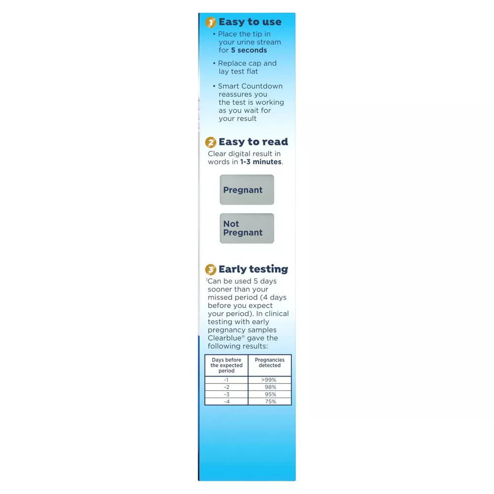 Clearblue Digital Pregnancy Test with Smart Countdown, 3 count - Image 2