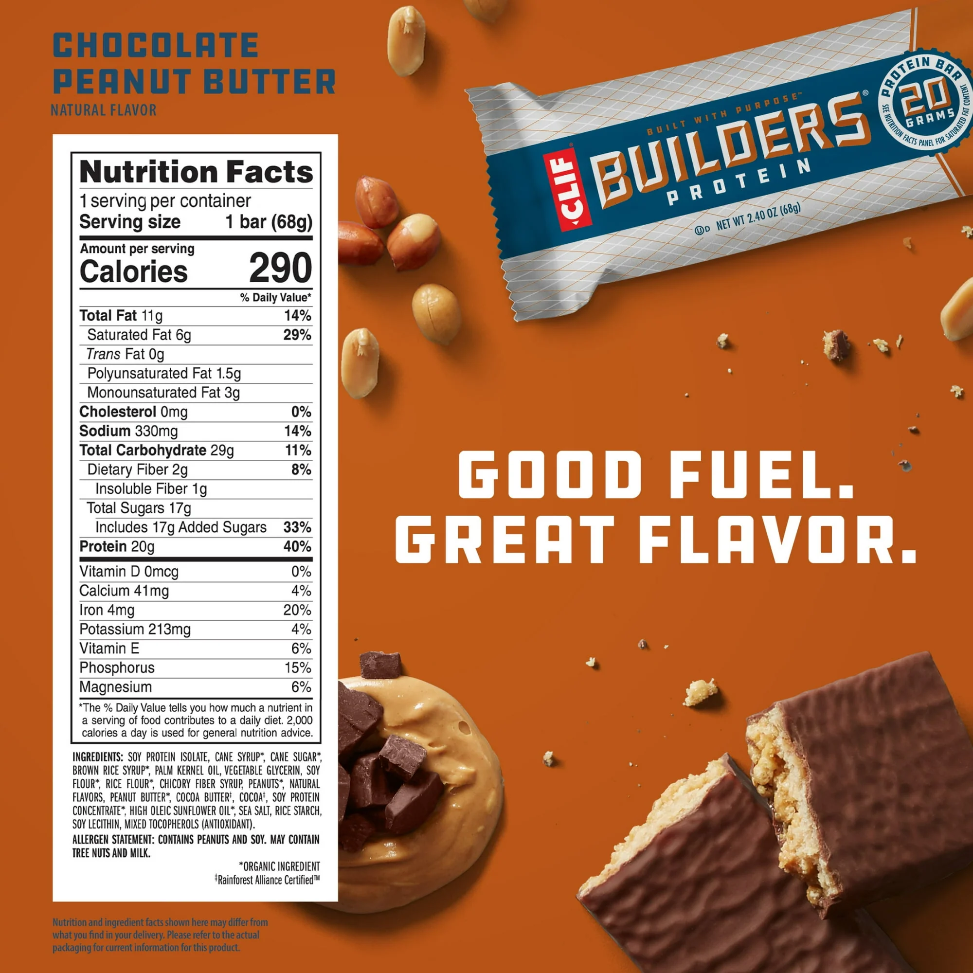 Clif Bar Builders Peanut Butter 2.4oz - Image 2