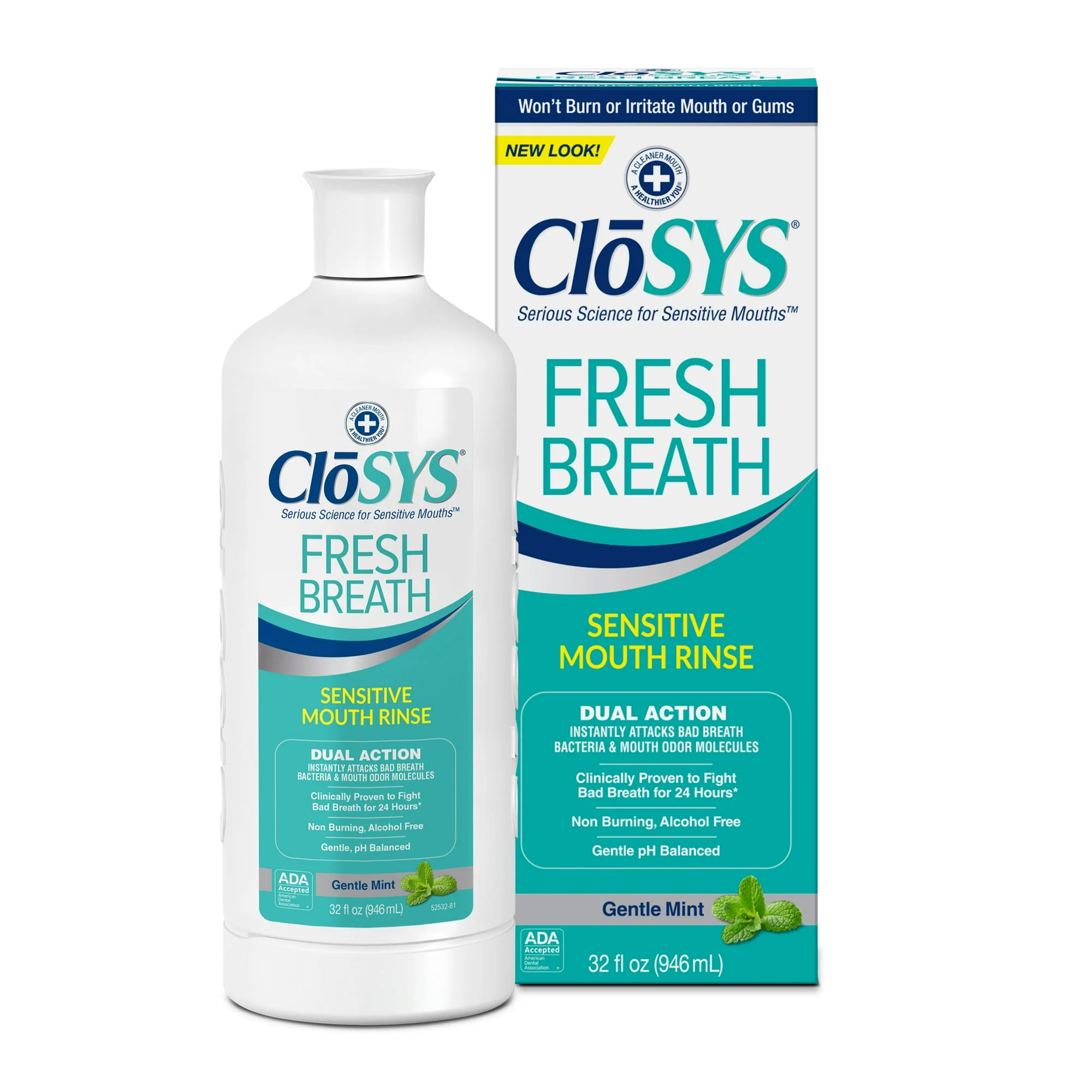 Closys Fresh Breath Mouth Rinse 32oz
