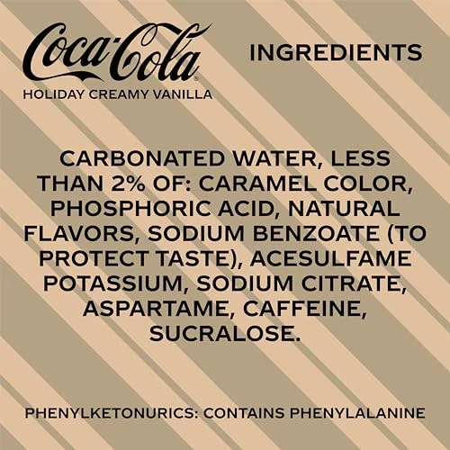 Coca-Cola Coca Cola Zero Sugar Holiday Vanilla Cream 20 Oz - Image 2