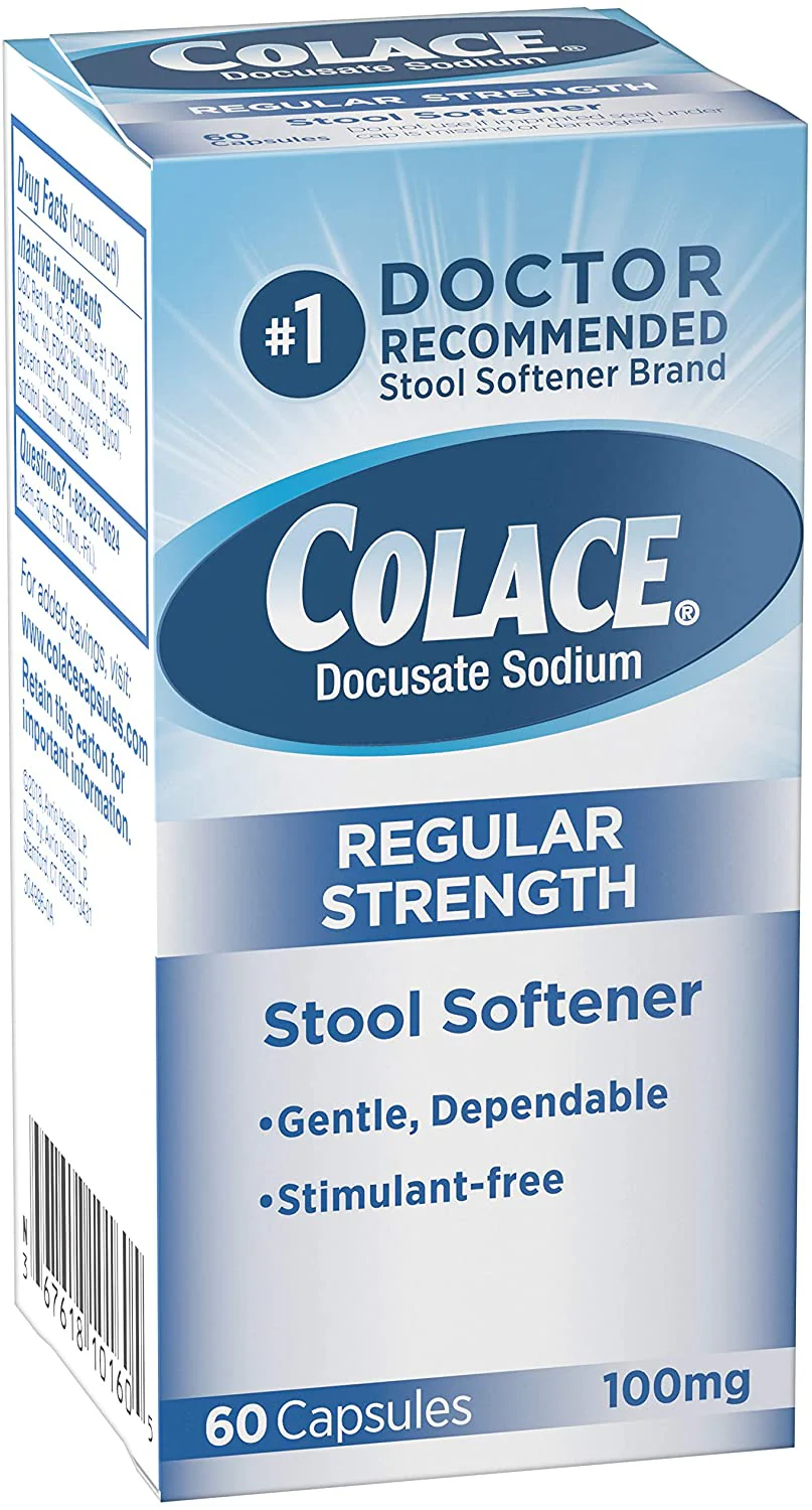 Colace Docusate Sodium Regular Strength 100mg - Image 3