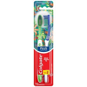 Colgate Plus Full Head Adult Toothbrush  Soft 2 Count - Image 2