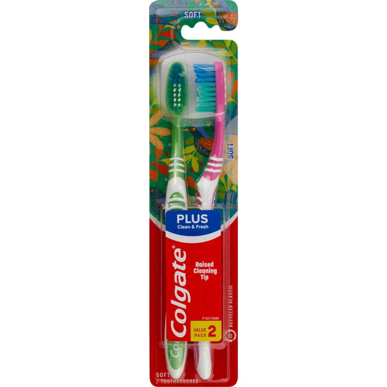 Colgate Plus Full Head Adult Toothbrush  Soft 2 Count - Image 5