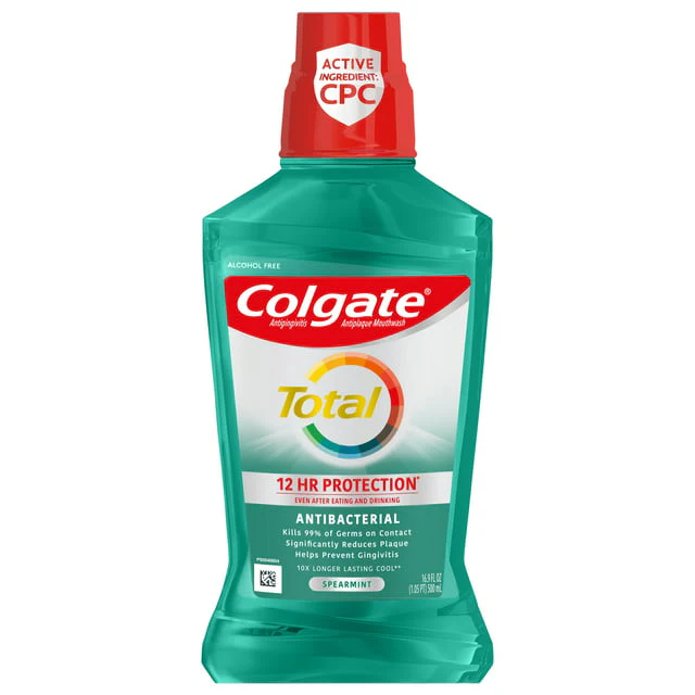 Colgate Total Advanced Mouthwash Spearmint 16.9Oz