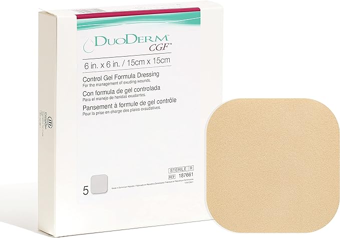 Convatec Duoderm CGF Hydrocolloid Dressing 6" x 6" 187661
