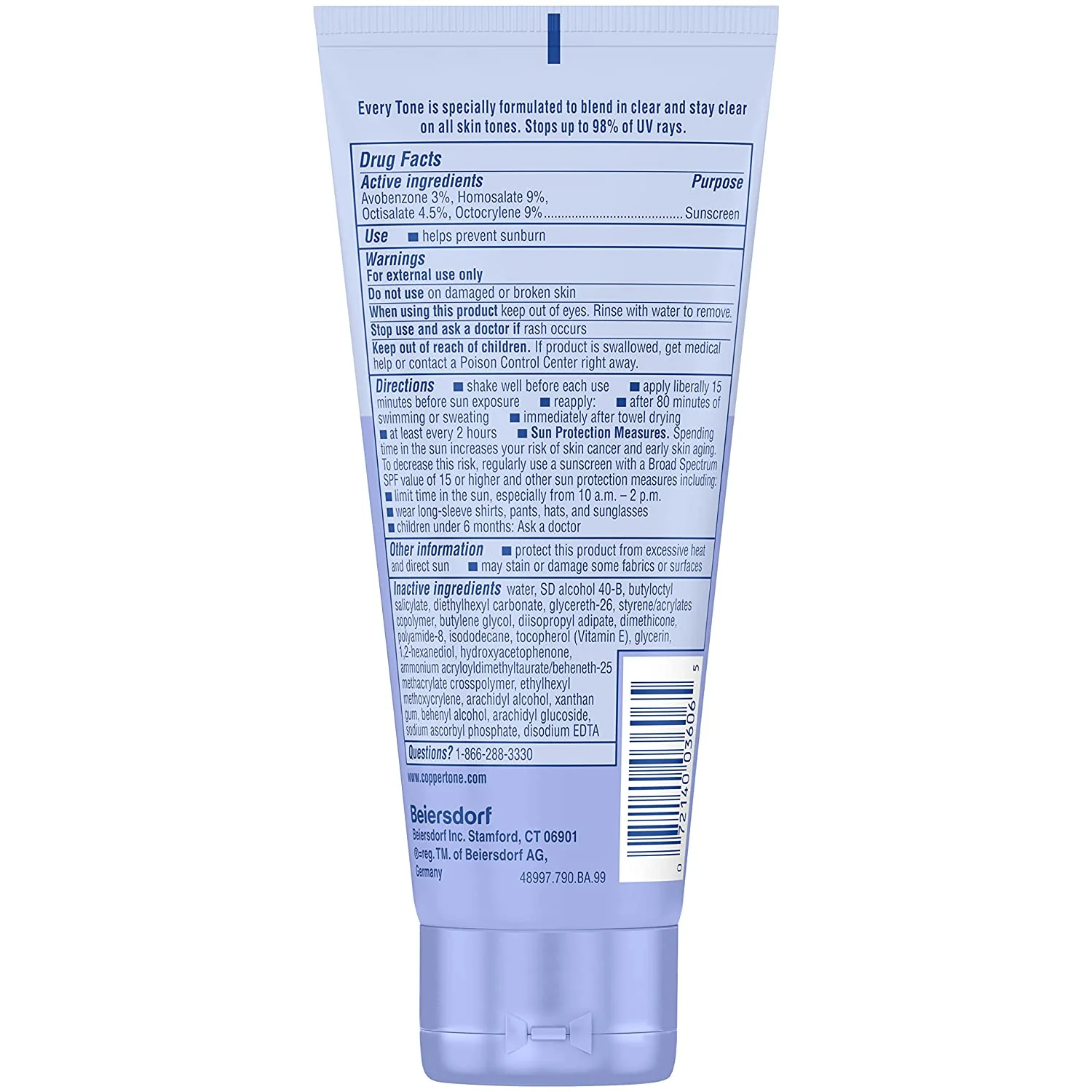 COPPERTONE EVERY TONE SPF 50 7 Oz - Image 2