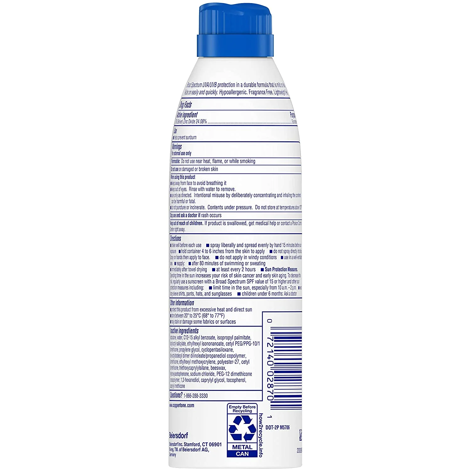 COPPERTONE SPORT MINERAL SPF50 5 Oz - Image 2