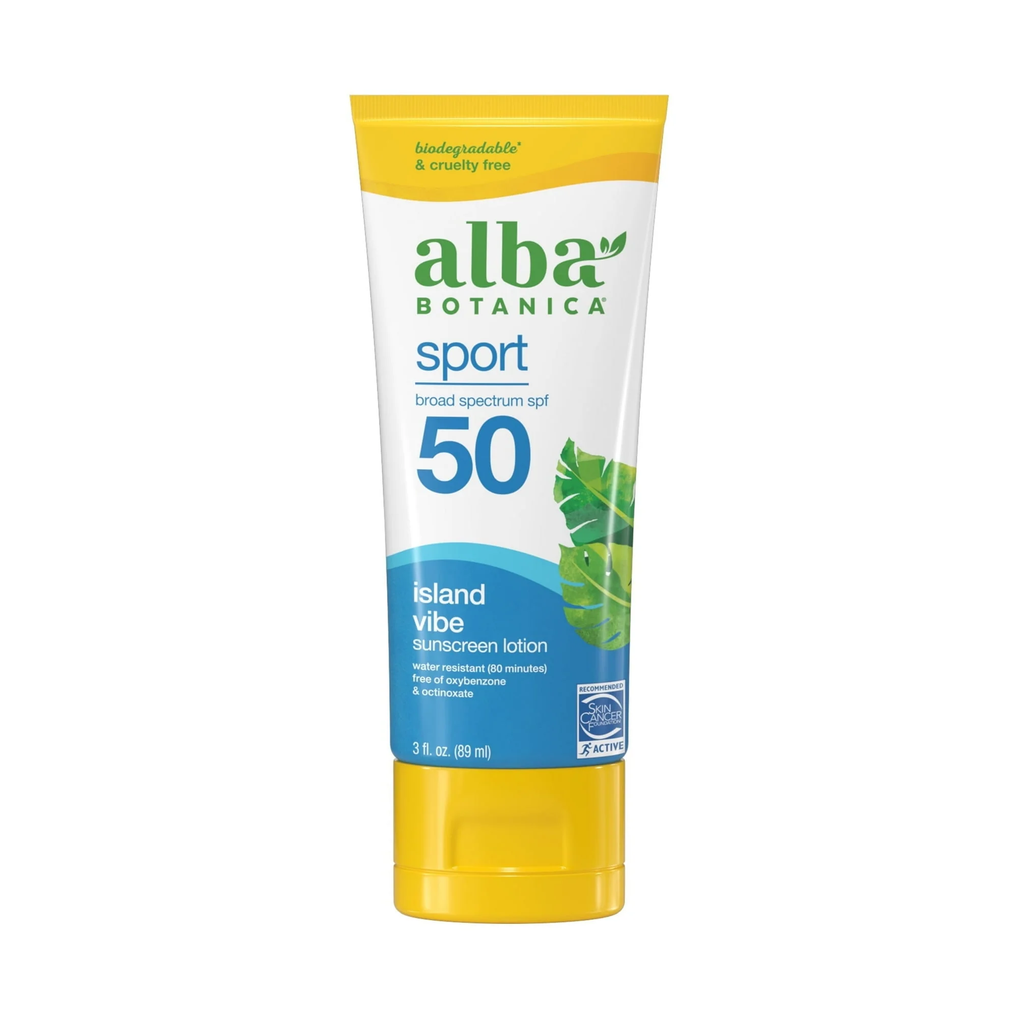 Alba Botanica Fragrance Free Sport SPF 45 Mineral Sunscreen