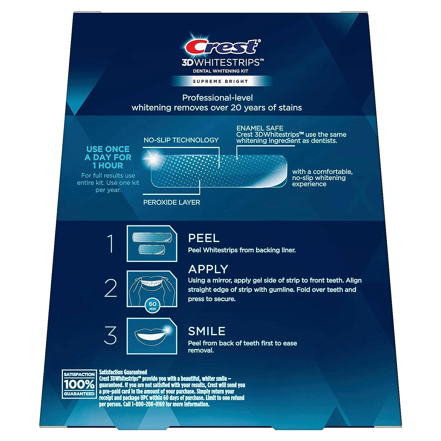 Crest 3D WhiteStrips Supreme Bright 42 Strips - Image 2